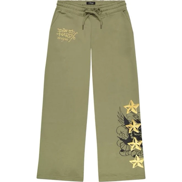 Ed Hardy Women's Cobra Flame Fleece Sweatpants