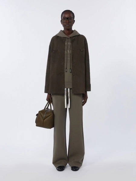 Technical cotton jersey sweatshirt - KAKI
