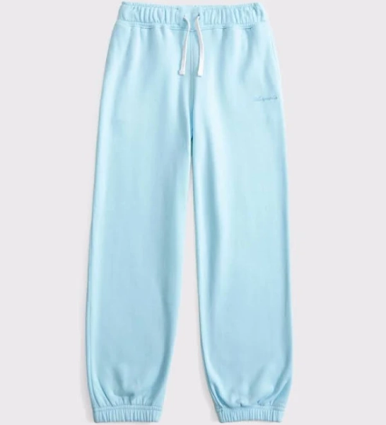 Abercrombie Kids Girls Essential Logo Fleece Sweatpants