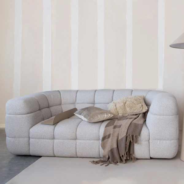 Wade Logan® Channy Cheikh Tufted Curved Sofa | Wayfair