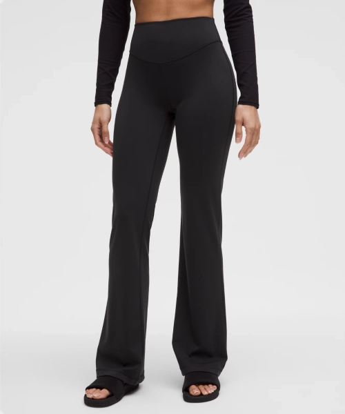 Wunder Under SmoothCover Hose mit ausgestelltem Bein und hohem Bund 86 cm - Black - 8