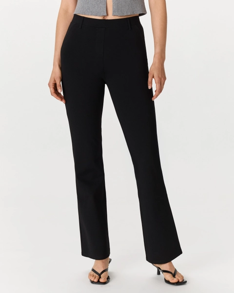 Ultra-Stretch Ponte Bootcut Pants - 30" inseam in Navy