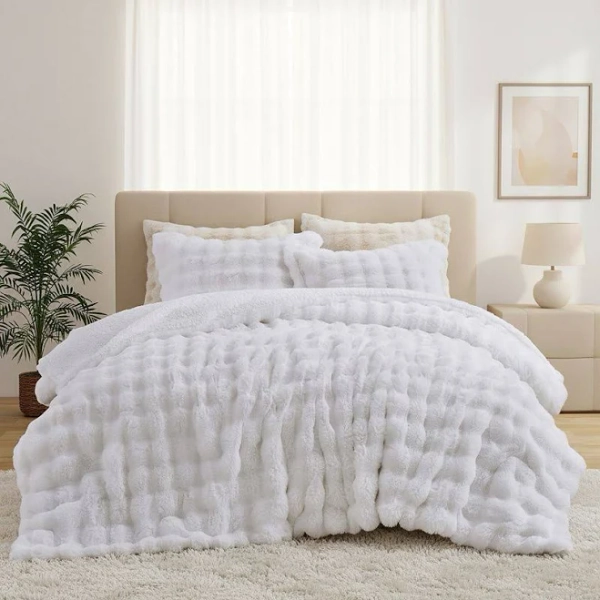 Unikome Faux Fur Reversible Comforter