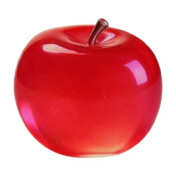 Apple Squishy Toy Ultra High Transparency, 1pc Clear Stress Relief Squeeze Toy for Anxiety, Soft Rubber Fidget Decompression Toy for Adults Kids
