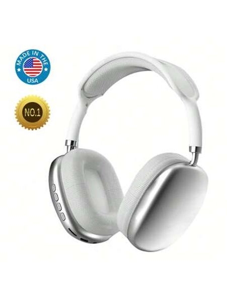 New P9PRO MAX Wireless Bluetooth Headphones HiFi Stereo Noise Cancelling Waterproof Mic Pods Over Ear Sports