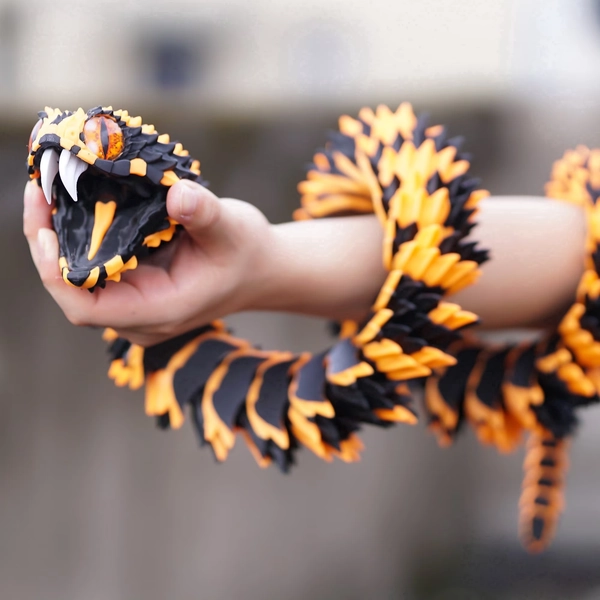 47.5inch 3D Printed snake,Flexible Joint Animal lacertid Figurines,Realistic Eyes, Home Office Decor,Fidget Toy for Adults Teens Boy Festival Gifts - Walmart.com