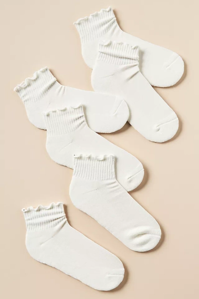Daily Practice Athletic Ruffle Socks, Set of 3