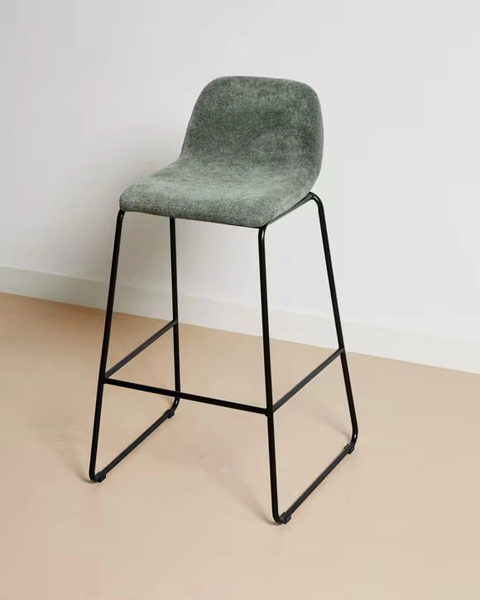 Chenille Stool - Green - No Colour - One Size
