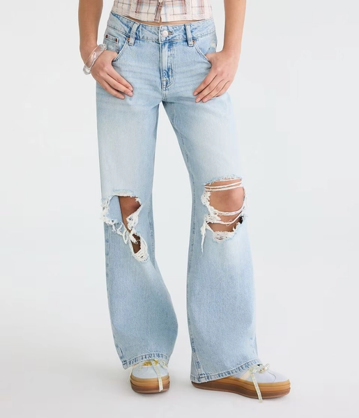 Low-Rise Baggy Wide Leg Jean