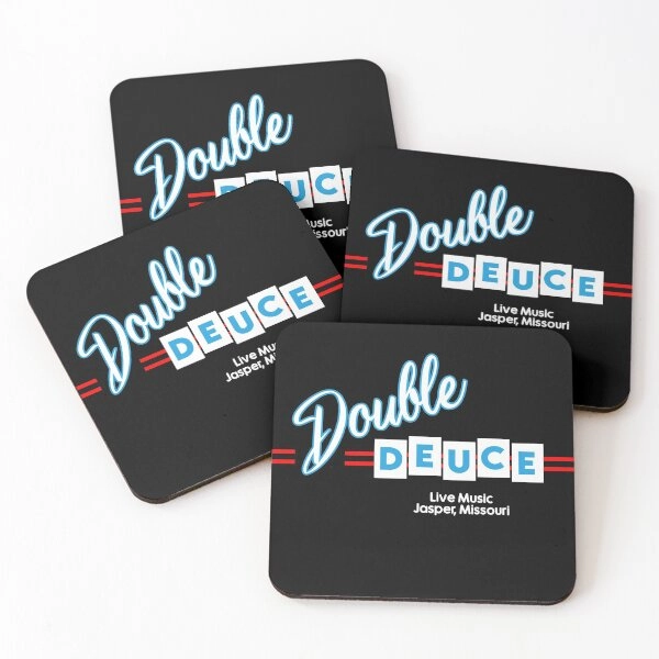 Double Deuce Road House Coasters (Set of 4)