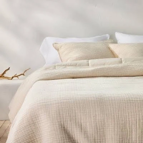 Casaluna Textured Chambray Comforter & Sham Set