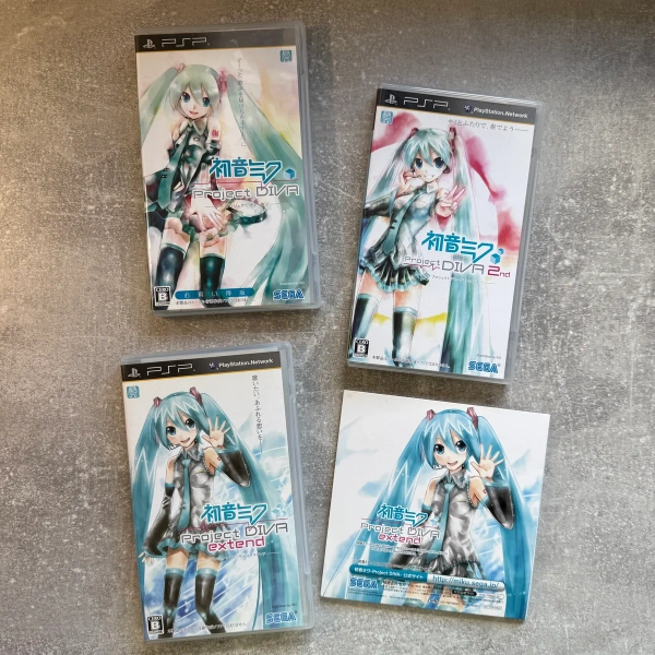 Hatsune Miku Project DIVA Collection + NFS VOCALOID extend REMIXIES CD Mega Bundle | PSP | Japan Import | Snows Mini - Importing Japan to the UK