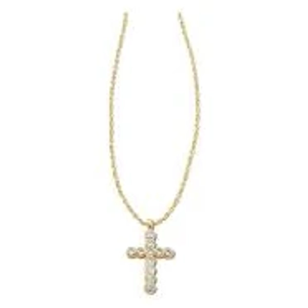Kendra Scott White Crystal Cross Pendant Necklace