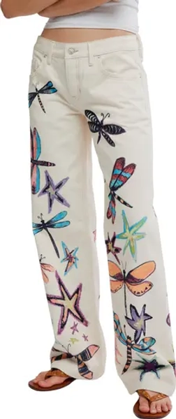 Tennessee Trompe L'Oeil Print Jeans