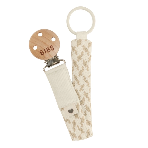 BIBS Pacifier Clip Ivory