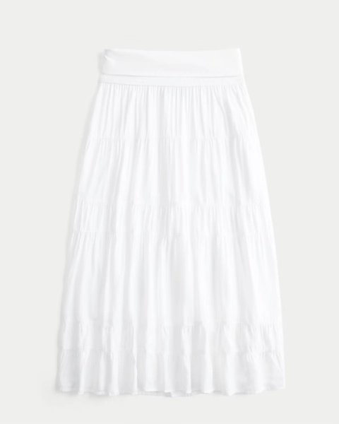 Women's 2-in-1 Convertible Maxi Skirt to Midi Dress | Women's Bottoms | HollisterCo.com