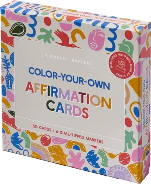 Color Your Own Affirmation Cards, Mindfulness Art Kit