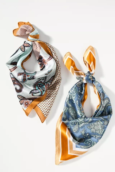 Patterned Hair Scarves, Set of 2