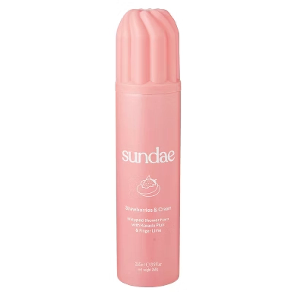 Sundae Strawberries & Cream Body Wash - 8.9 fl oz: Foam, Whole Body, Normal to Dry Skin