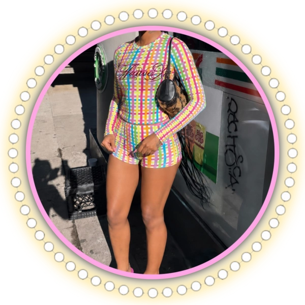  Multi-Color Plaid Ultra Smooth Micro Lounge Set 