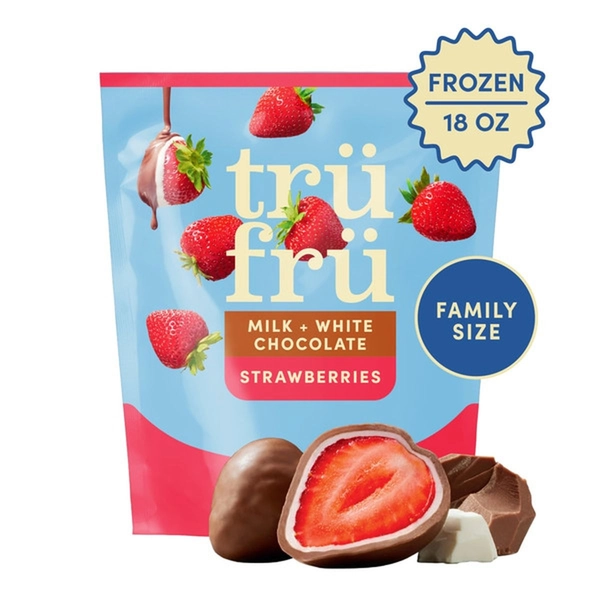 Tru Fru Frozen Strawberries in Milk & White Chocolate (18 oz) Delivery or Pickup Near Me - Instacart