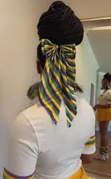 Mardi Gras Striped Bow