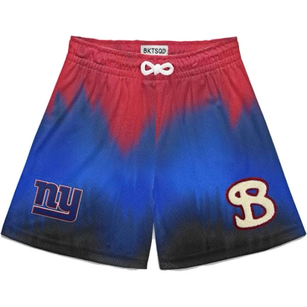 Bucketsquad New York Giants Nfl Youth Gradient Shorts Kids
