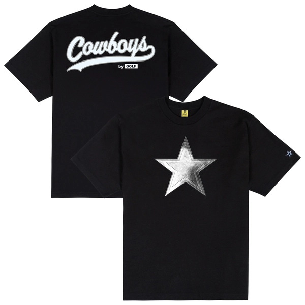 Men's Dallas Cowboys GOLF WANG Black Cutout T-Shirt