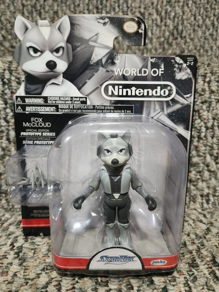 4" Fox McCloud Prototype Star Fox World of Nintendo Jakks Pacific NEW SEALED