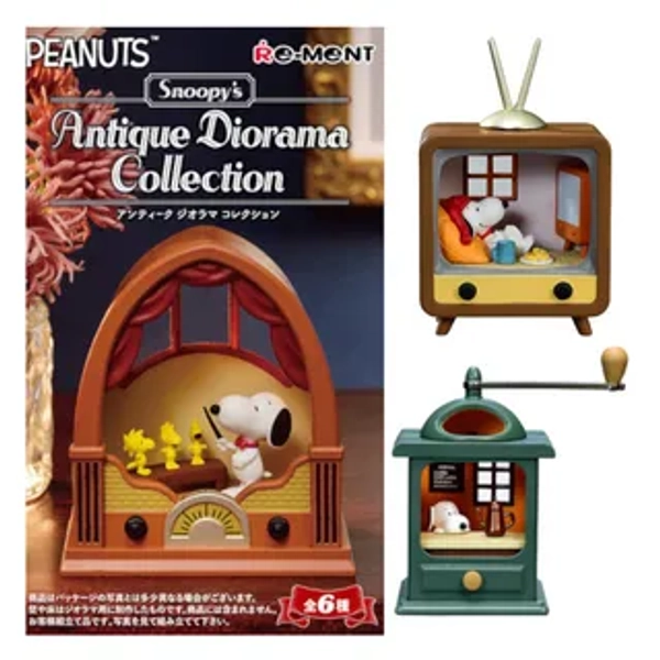 SNOOPY Antique Diorama Collection Mini Figure (6 Types) (Blind Box)