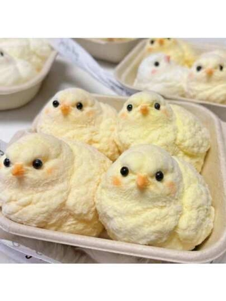 The Internet Celebrity Stress-Relieving Chick Squeezing Fun. Soft And Chewy Silicone. Perfect For Relaxing At Work Or Commuting. All Your Stress Disappears After Squeezing. A Must-Buy!