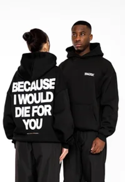 OVERSIZE DIE FOR YOU - Hanorac - black