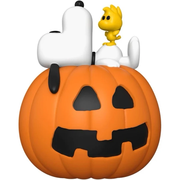 Funko Pop! Deluxe Peanuts Snoopy & Woodstock Pumpkin Vinyl Figures