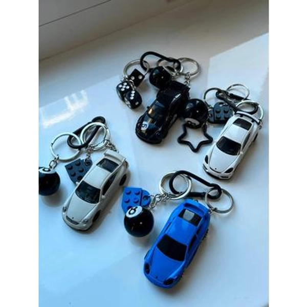 Hot Wheels,Matchbox custom keychain in 1:64 scale. Porsche model
