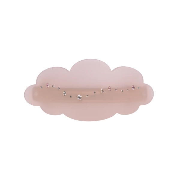 Ponytail Barrette in Pink Cloud