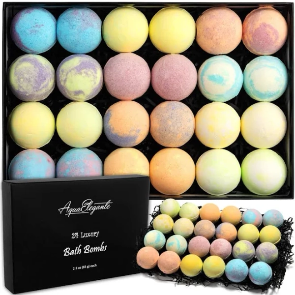 Luxury Bath Bombs for Women (Set of 24)