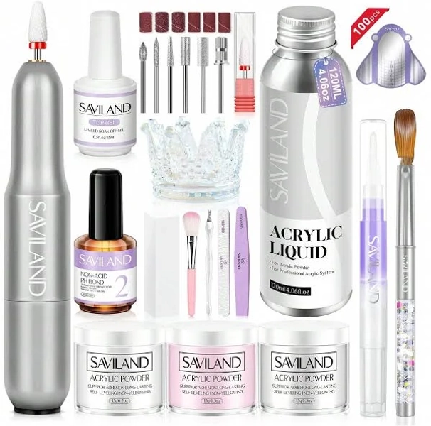 SAVILAND Acrylic Nail Kit with Drill