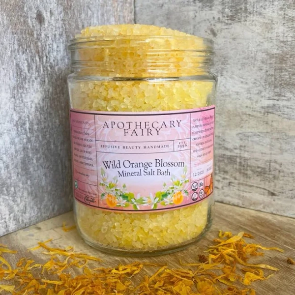 The Apothecary Fairy - Wild Orange Blossom Mineral Salt Bath 20 oz