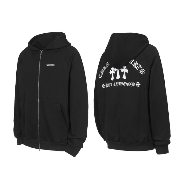 Chrome Hearts 'Sailin On' Triple Cross Cemetery Dagger Zip-up Hoodie
