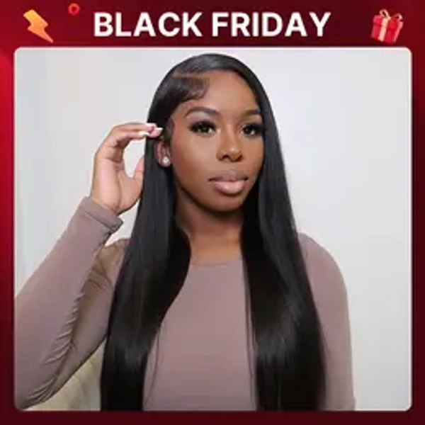Luvme All Day Comfort Wig Glueless 7x6 Closure Pre Plucked Pre Bleached Pre Cut Melted Lace 180% Density Silky Straight Ready To Go-Come with Side Part 250% MyOwn-Fit™ Cap TikTokShopBlackFriday Sale — Save Big Now!