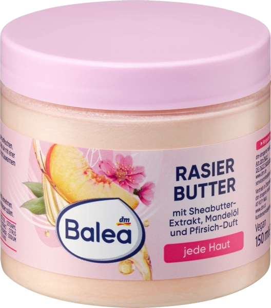 Rasierbutter Pfirsich, 150 ml