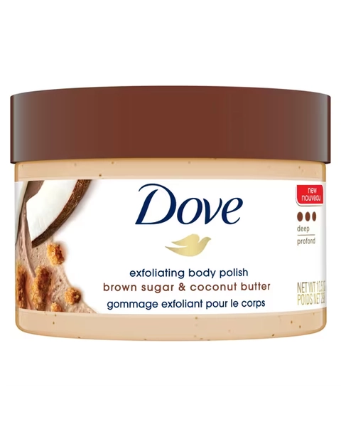 Dove Exfoliating Body Polish 298g - Brown Sugar and Coconut Butter - Brown Sug - One Size