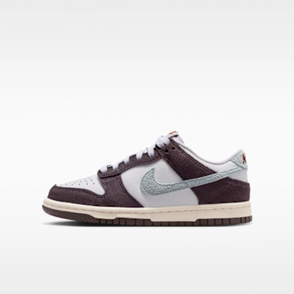 Nike Dunk Low SE schoenen voor kids - Wit/Burgundy Ash/Team Crimson/Glacier Blue - Size 3.5Y