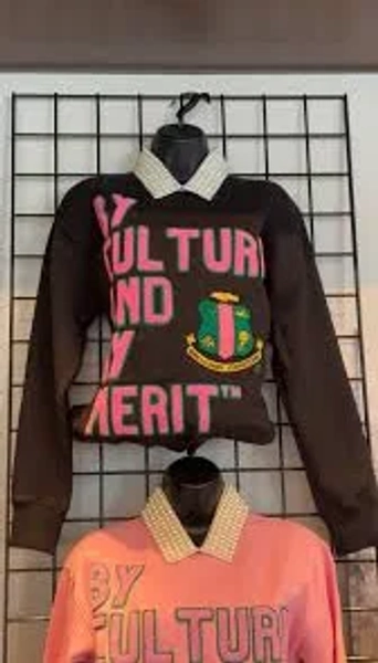 Alpha Kappa Alpha Sorority, Inc. By Culture By Merit Chenille Sweatshirt (black)
