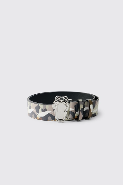 Snake Buckle Camo Belt