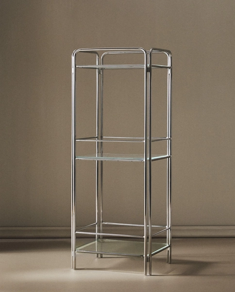 STEEL AND GLASS STORAGE UNIT