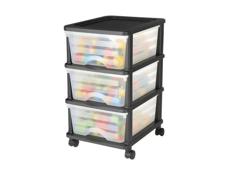 VEVOR 3 Drawers Rolling Storage Organizer with Wheels