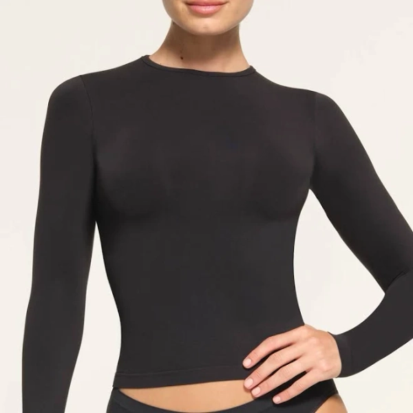 Skims Women's Long Sleeve Soft Smoothing Seamless T-Shirt