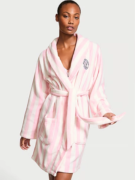 Short Cozy Robe, Print, M/L - Women's Robes - Victoria's Secret