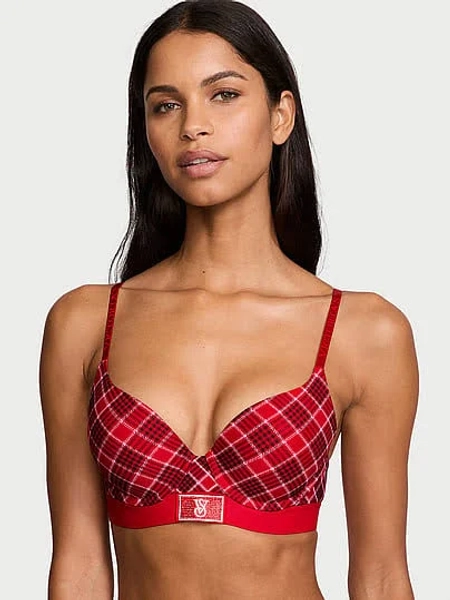 Victoria's Secret Shine Patch Push-Up Perfect Shape Bra